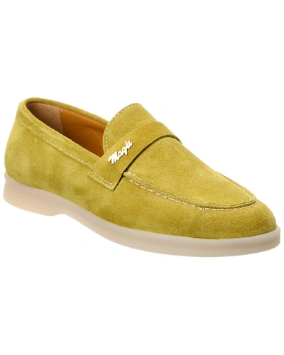 Shop M By Bruno Magli Priscilla Suede Loafer In Yellow