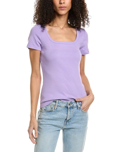 Shop Michael Stars Kylie T-shirt In Purple