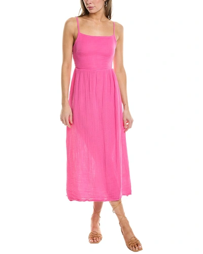 Shop Michael Stars Allora Midi Dress In Pink