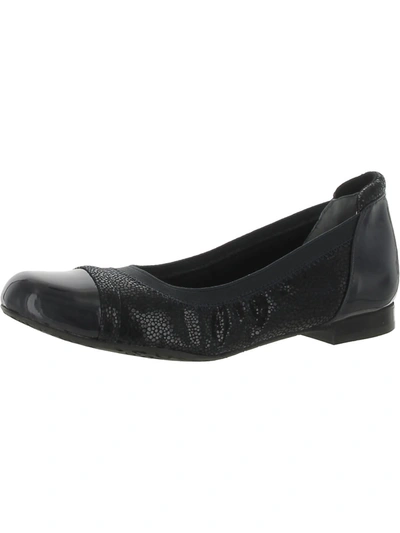 Ros Hommerson Ronnie Womens Toe Cap Ballet Flats In Blue