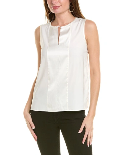 Shop Brooks Brothers Silk-blend Tank In White