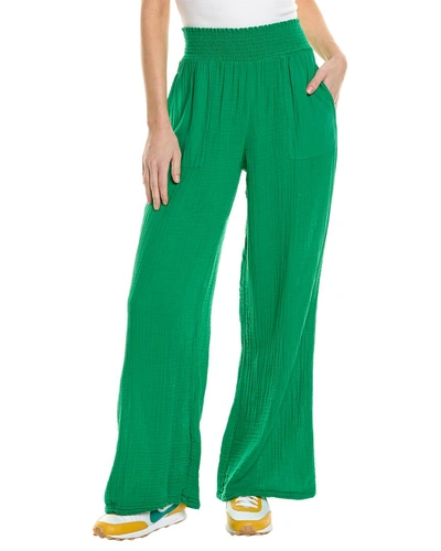 Shop Michael Stars Sonia High-rise Straight Pant In Green