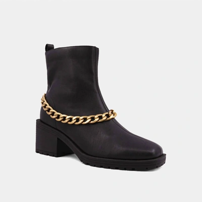 Shop Shu Shop Women's Yenni Combat Boot With Chain In Black