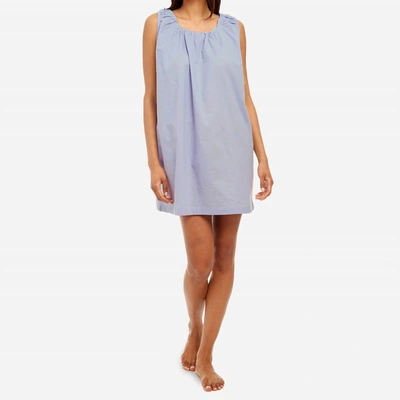 Honna Night Dress In Powder Blue In Blue