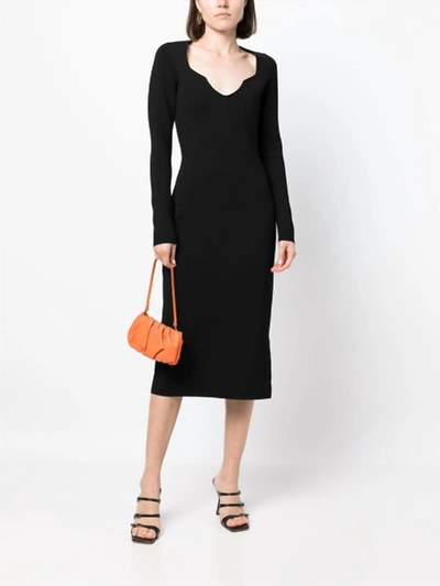 Shop Veronica Beard Imka Cashmere Midi Dress In Black