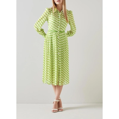 Shop L.k.bennett Tallis Dresses In Green