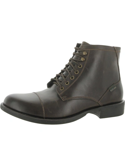 Shop Eastland High Fidelity Mens Leather Lace-up Ankle Boots In Brown