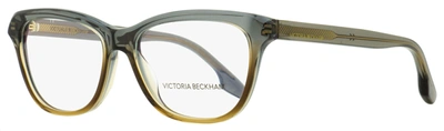 Victoria Beckham Women's Rectangular Eyeglasses Vb2607 038 Gray-brown 55mm In Multi