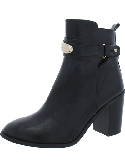 Shop Michael Michael Kors Darcy Womens Leather Dress Ankle Boots In Black