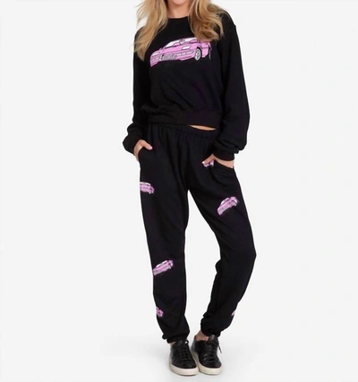 Shop Lauren Moshi Chantria Barbie Convertible Sweatpants In Black