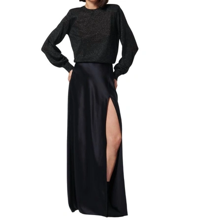 Shop Cami Nyc Slit Skirt In Black