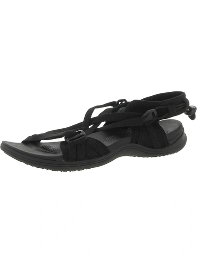 Shop Megnya Womens Strappy Flat Slingback Sandals In Black