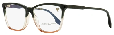 Victoria Beckham Women's Rectangular Eyeglasses Vb2614 039 Gray-rose 57mm In Multi