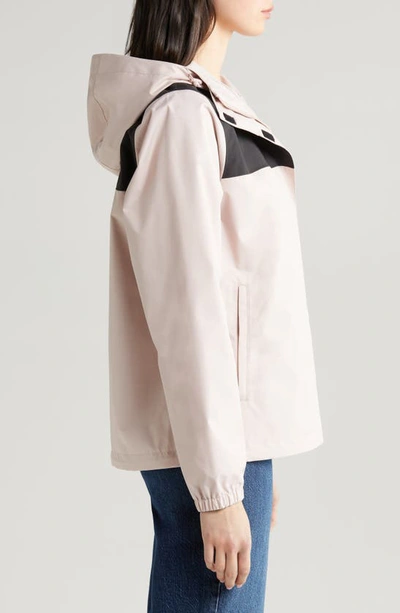 Shop Helly Hansen Vancouver Hooded Rain Jacket In Pink Cloud