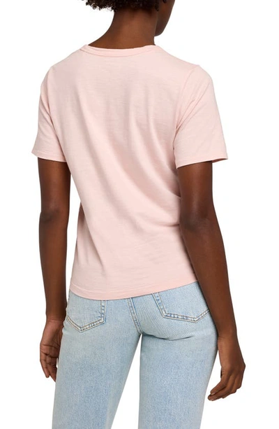 Shop Faherty Sunwashed Organic Cotton T-shirt In Peach Whip