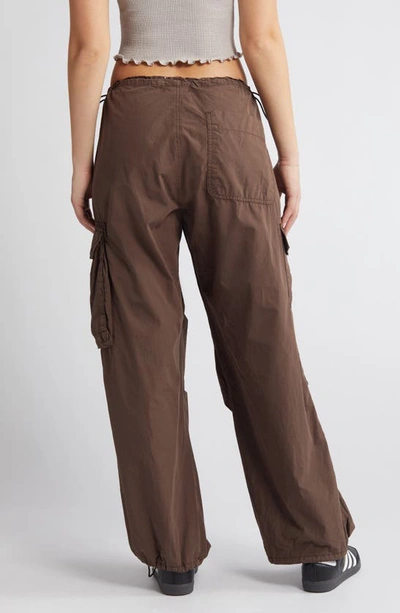 Shop Bdg Urban Outfitters Cotton Cargo Joggers In Chocolate