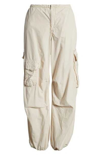 Shop Bdg Urban Outfitters Cotton Cargo Joggers In Dirty Ecru
