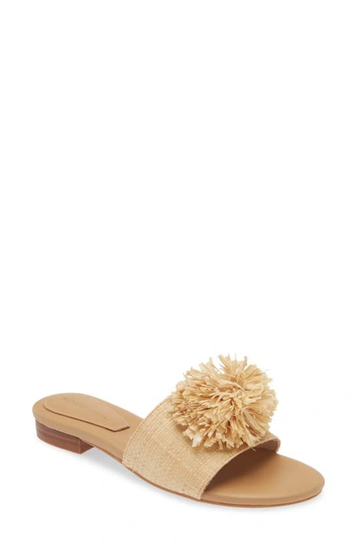 Shop Koko + Palenki Poppy Slide Sandal In Natural Raffia