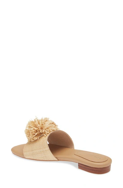 Koko + Palenki Poppy Slide Sandal In Natural Raffia
