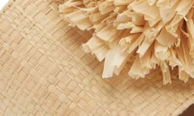 Koko + Palenki Poppy Slide Sandal In Natural Raffia