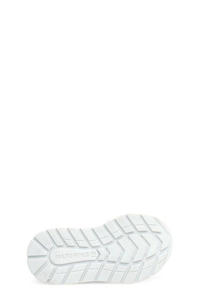 Shop Naturino Quelly 2 Vl Sneaker In White-silver