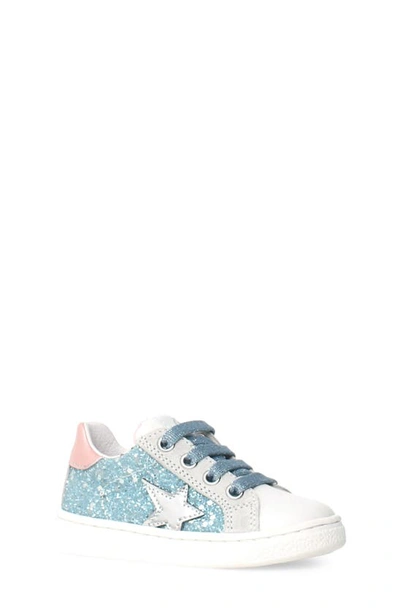 Shop Naturino Pinn Zip Sneaker In White-dream-pink