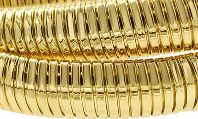 Adornia 14k Gold-plated 2-layer Omega Chain Bracelet In Gold