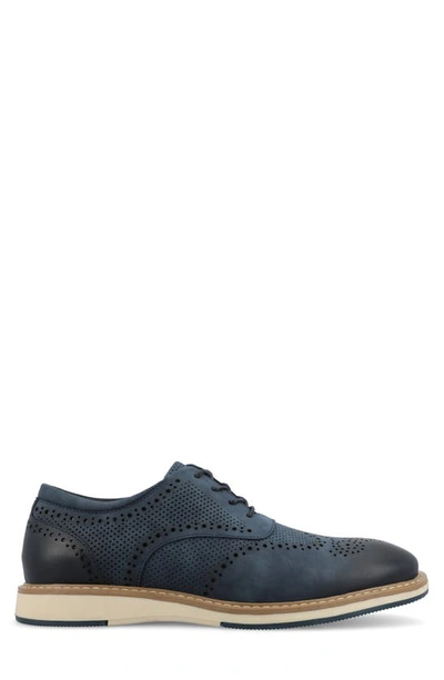 Shop Vance Co. Vance Co Patrick Tru Comfort Hybrid Oxford In Blue