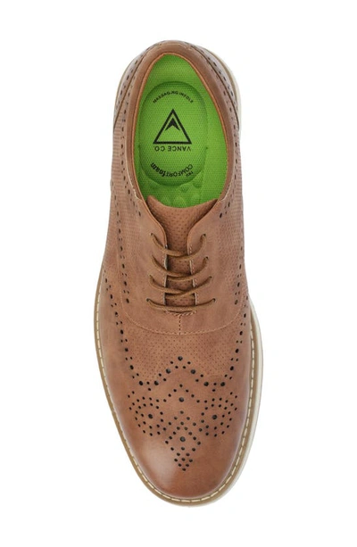 Shop Vance Co. Vance Co Patrick Tru Comfort Hybrid Oxford In Tan