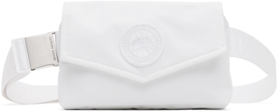 Canada Goose White Mini Waist Pack Belt Bag In White - Blanc