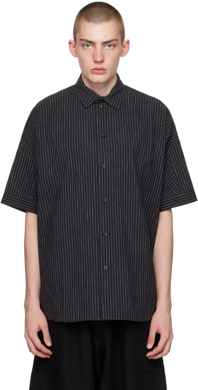 Shop Jan-jan Van Essche Black #98 Shirt In Black Striped