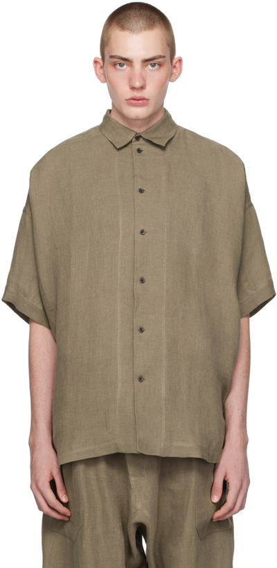 Shop Jan-jan Van Essche Taupe #98 Shirt In Khaki