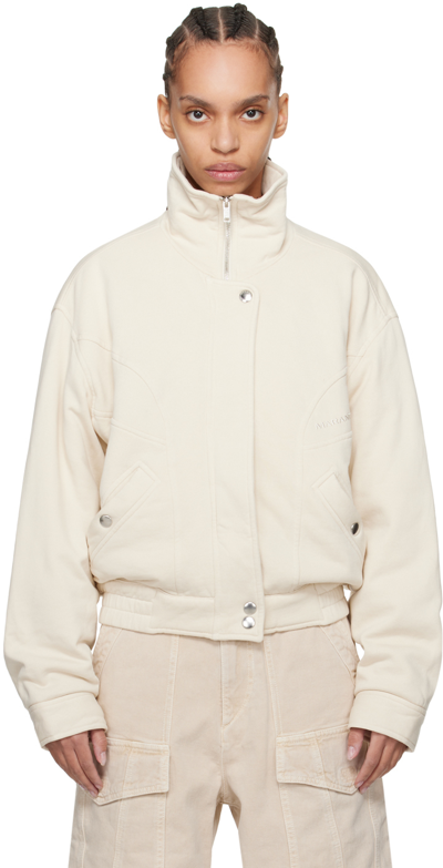 Shop Isabel Marant Étoile Off-white Parveti Jacket In 23ec Ecru