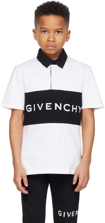 Shop Givenchy Kids White Mini Me Polo In 10p White
