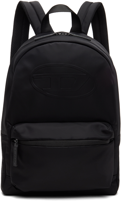Shop Diesel Kids Black Embossed Backpack In K900