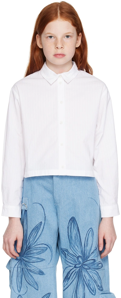 Shop Morley Kids White Unit Shirt In Rose