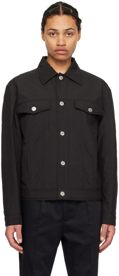 Shop Ami Alexandre Mattiussi Black Padded Jacket In Black/001