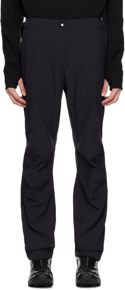 Shop Stone Island Black Water-repellent Trousers In V0029 Black