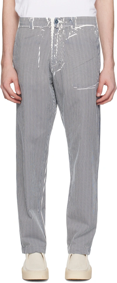 Ranra Kennari Stripe Pants In Stripy Navy 2167