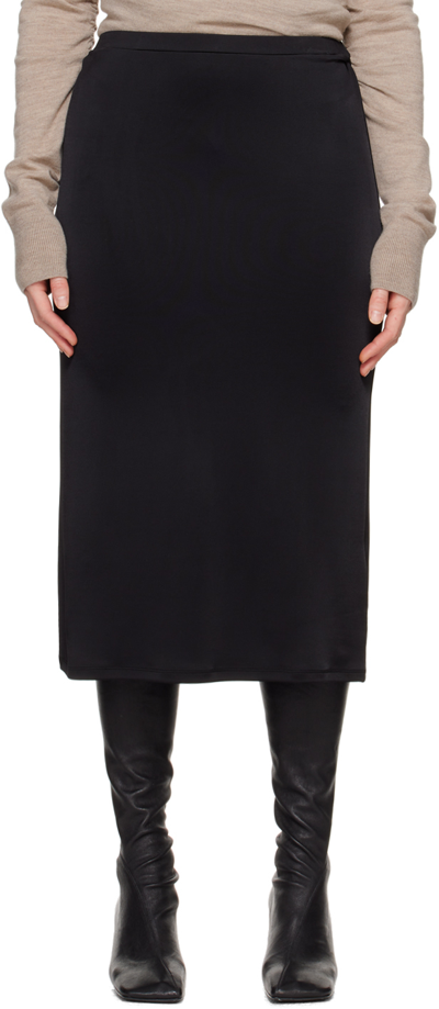 Shop Tove Black Flor Midi Skirt