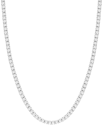 Shop Diana M Lab Grown Diamonds Diana M. Fine Jewelry 14k 10.00 Ct. Tw. Lab Grown Diamond Tennis Necklace