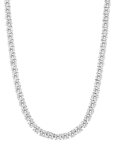 Shop Diana M Lab Grown Diamonds Diana M. Fine Jewelry 14k 15.00 Ct. Tw. Lab Grown Diamond Tennis Necklace