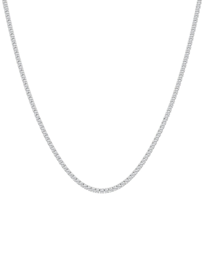 Shop Diana M Lab Grown Diamonds Diana M. Fine Jewelry 14k 7.00 Ct. Tw. Lab Grown Diamond Tennis Necklace