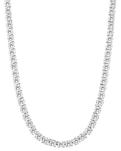 Diana M Lab Grown Diamonds Diana M. Fine Jewelry 14k 22.00 Ct. Tw. Lab Grown Diamond Tennis Necklace