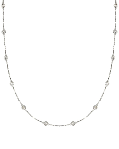 Diana M Lab Grown Diamonds Diana M. Fine Jewelry 14k 4.00 Ct. Tw. Lab Grown Diamond By The Yard Necklace