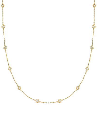 Diana M Lab Grown Diamonds Diana M. Fine Jewelry 14k 4.00 Ct. Tw. Lab Grown Diamond By The Yard Necklace