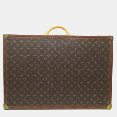 LOUIS VUITTON Pre-owned Coated Canvas Alzer Suitcases In Brown