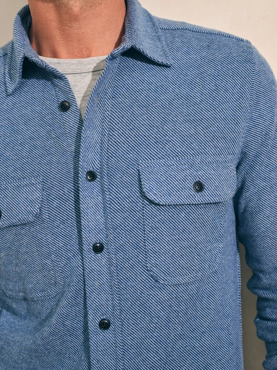 Shop Faherty Legend&trade; Sweater Shirt (tall) In Glacier Blue Twill