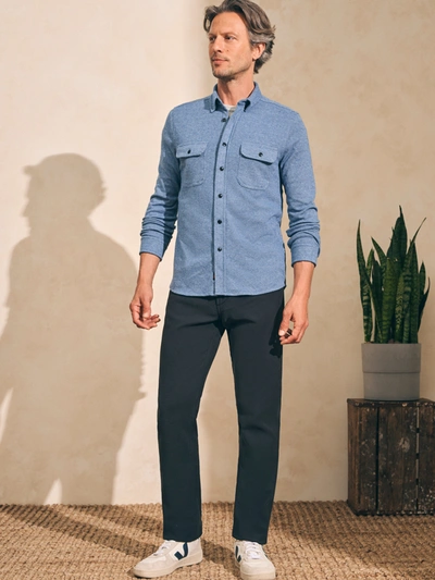 Shop Faherty Legend&trade; Sweater Shirt (tall) In Glacier Blue Twill