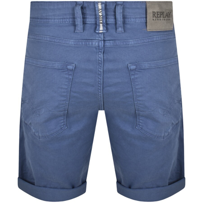 Shop Replay Rbj 981 Shorts Blue